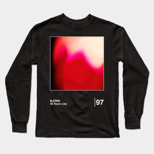 All Neon Like / Minimal Style Graphic Design Long Sleeve T-Shirt